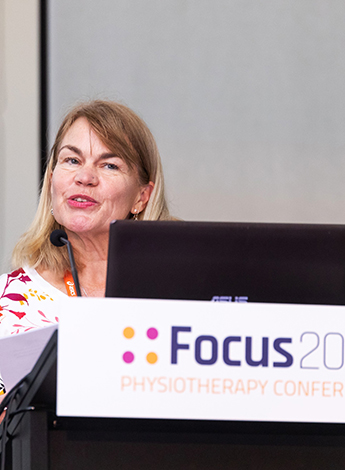 Libby Soderholm speaks at the FOCUS conference in Melbourne. Photo: Michael Blyde